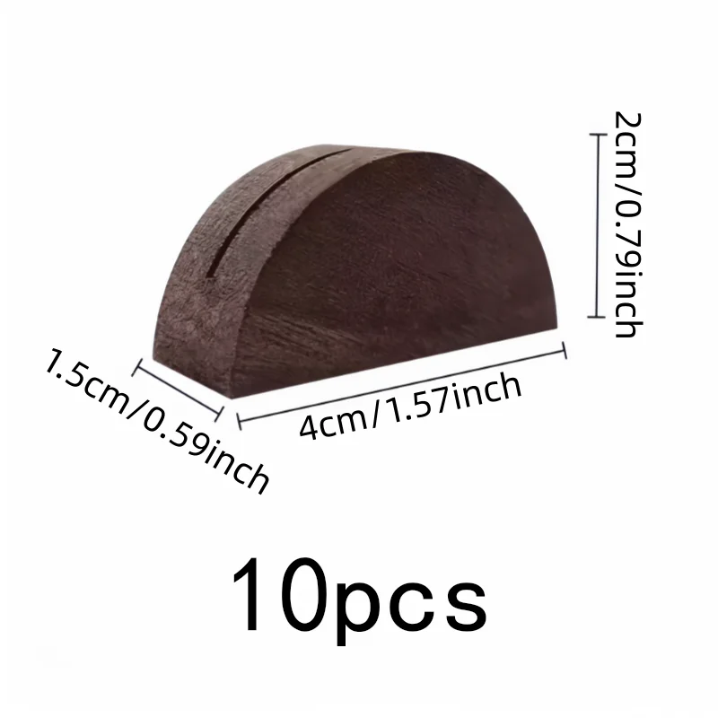 10 pcs Name Card Display Bases, Aesthetic Minimal Design for Wedding Table Settings, Multipurpose, Versatile