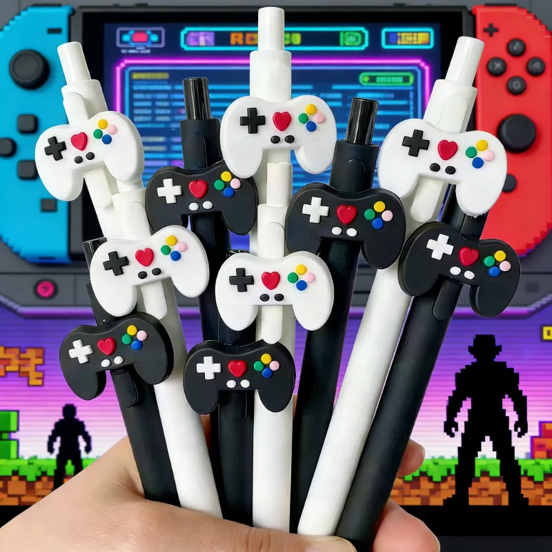 

Набор из 10/20 шариковых ручек в виде игровых приставок, тематические ручки для вечеринок, цветные игровые контроллеры, выдвижные, игровые аксессуары