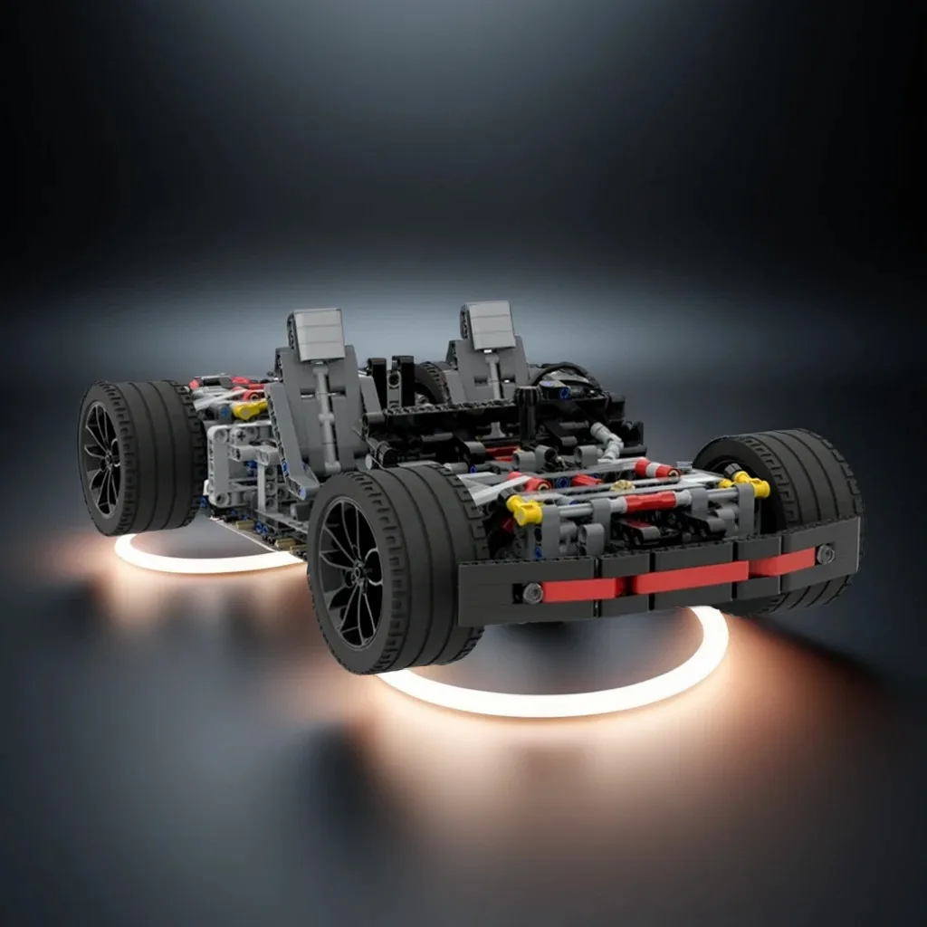 

1659 Pcs Flat AWD Chassis All-Wheel Drive Mechanical Base Custom MOC diy Education Model Building Blocks Birthday Toys Gift