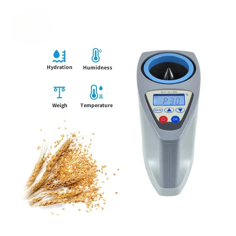 33 kinds Cup Type Grain food Moisture and temperature meter for Rice Wheat Corn coffee bean