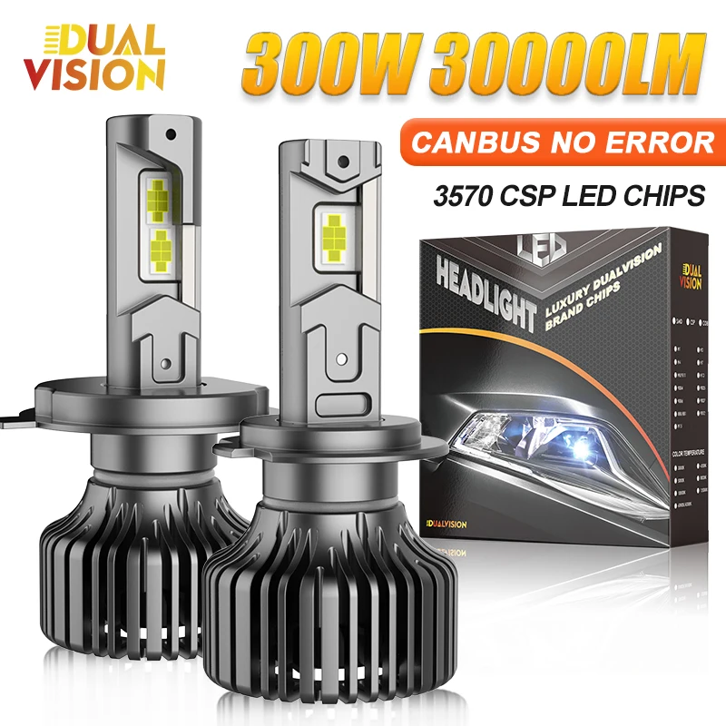 

2 шт. H7 H4 светодиодные автомобильные фары, лампы Canbus H1 H4 H11 HB3 9005 HB4 9006 светодиодные лампы высокой мощности с 3 медными трубками, автоматические противотуманные фары для автомобиля 12 В