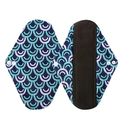 M Code Reusable Sanitary Towel Cloth Bamboo Charcoal Skin Friendly Breathable And Washable  Printed Sanitary Pad for Mom