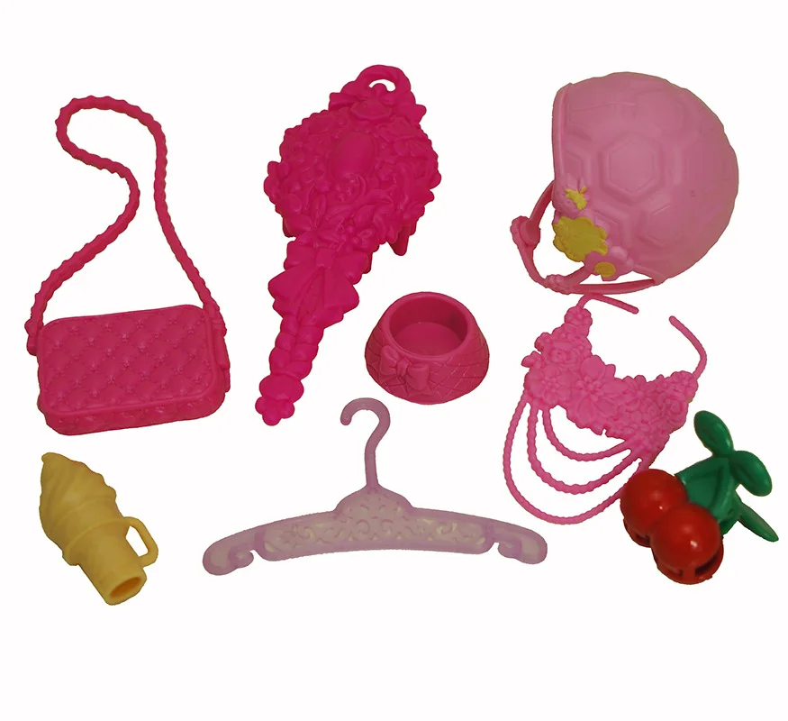 Akcesoria dla lalek dziecięcych w skali 1/6, kolorowe dekoracje, oryginalne buty dla lalek, naszyjniki, kapelusze, okulary, torby, pasy, kolczyki