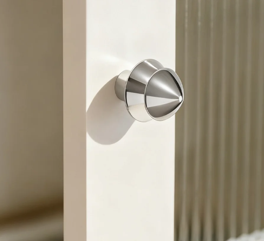 New Tree Shape Closet Pull Handles Solid Silver Cabinet Door Handles Drawer Knob Single Hole Cupbaord Wardrobe Furniture Pulls