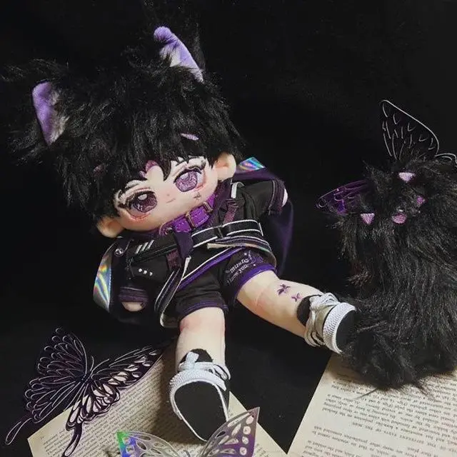 25 ซม.อย่างเป็นทางการน่ารักขายาวหูแมวชุดผ้าฝ้ายตุ๊กตา Plushie รูปตุ๊กตา Plush ของเล่นคอสเพลย์คริสต์มาสของขวัญ