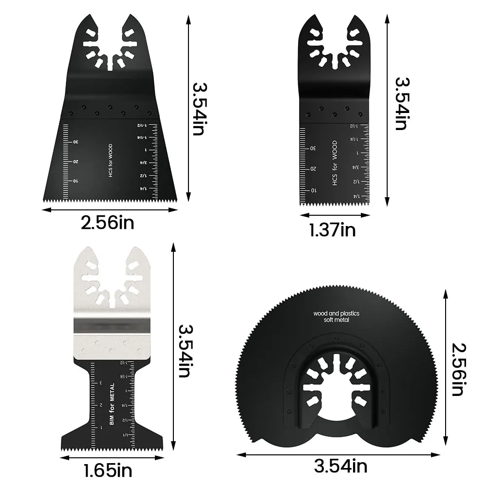 24Pcs Oscillating Saw Blades Oscillating Quick Release Cutter Multitool Blades for dewalt Renovator Cutting Accessories