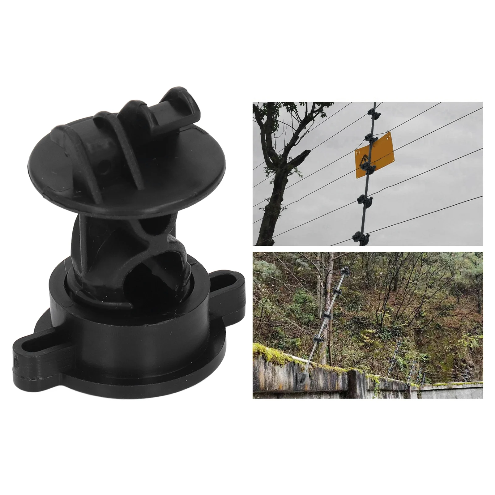 Electric Fence Insulator Insulator ABS 55mm Length 48mm Width  Type Insulators for Electric Fence Agricultural Garden view 2