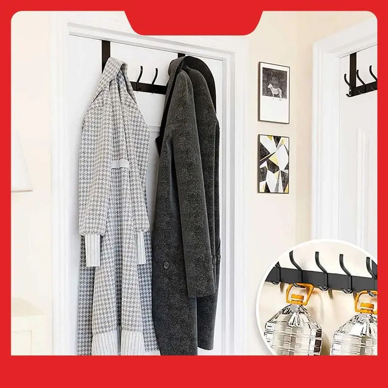1 Piece Foldable Over The Door Hook, Sturdy Over The Door Coat Rack Over Door Hanger