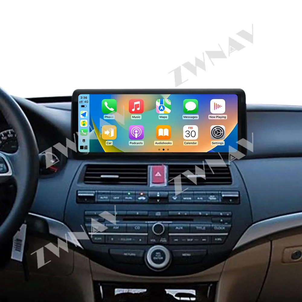 Qualcomm Android 13 12.3inch Touch Screen For Honda 8th Generation Accord 2008-2013 Car GPS Navi Carplay Autoradio Player Stereo