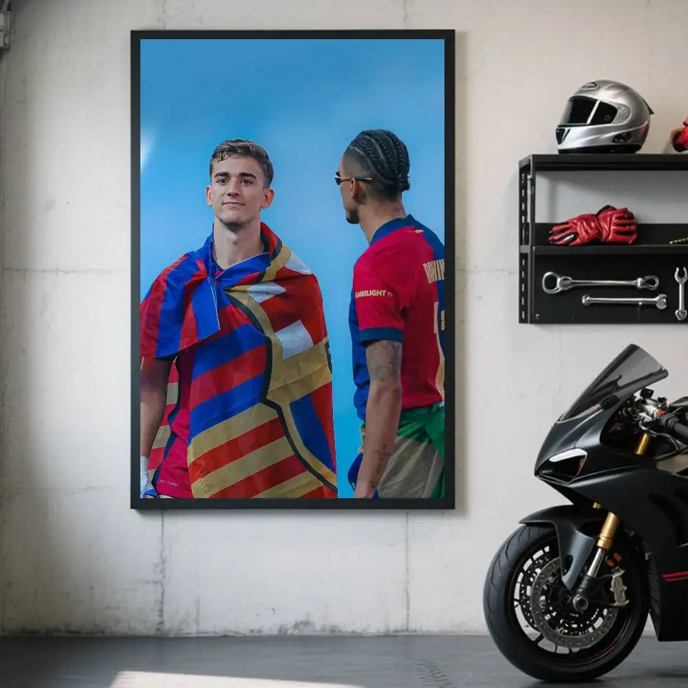 1 Stück FC Barcelona gewinnt den Titel Poster, selbstklebender, wasserfester Papieraufkleber, Wanddekoration für Kaffeehaus, Bar, Zimmer – Detail 5