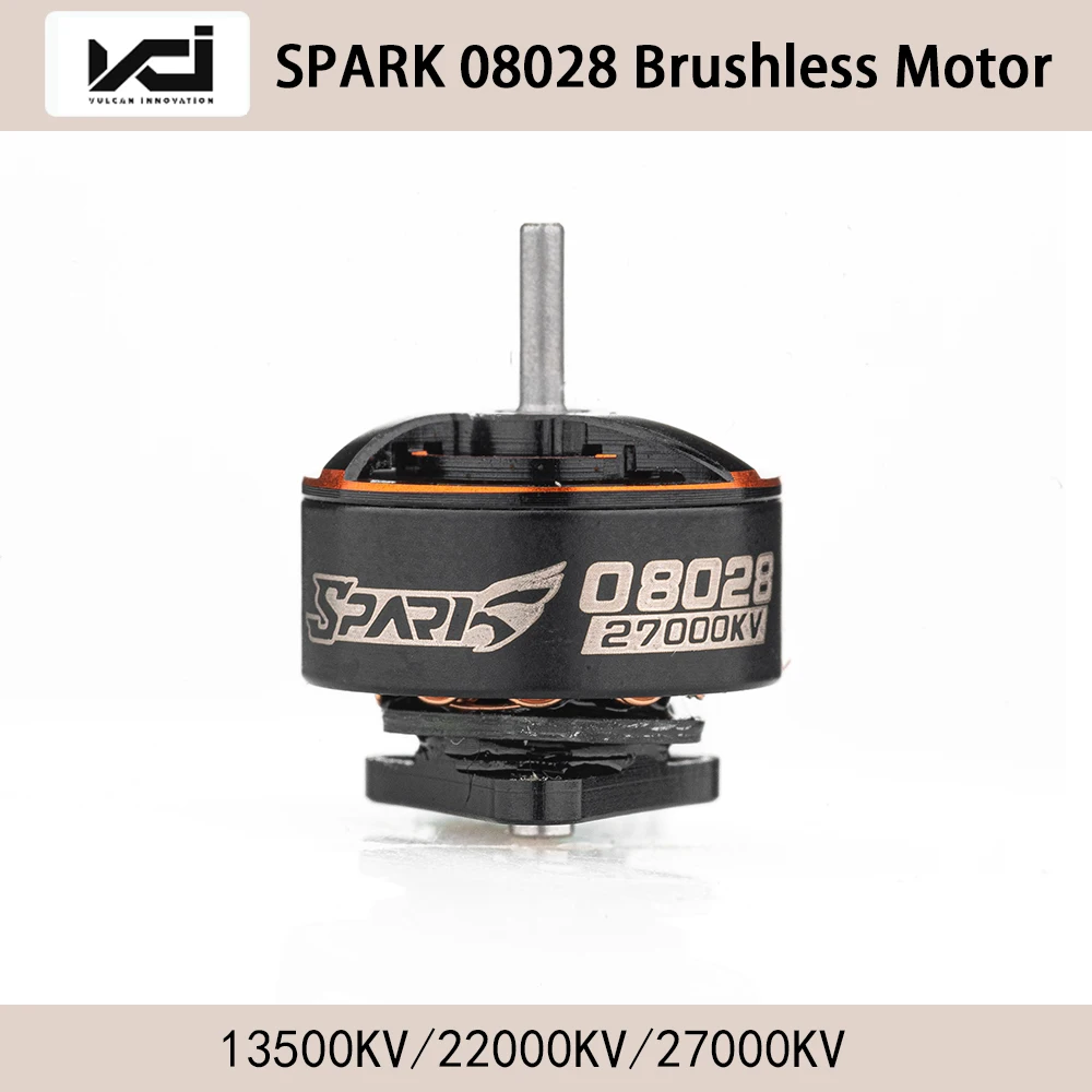 

4Pcs VCI SPARK 08028 13500KV/22000KV/27000KV Extremely Light WeightUpgraded Micro Brushless Motor For FPV Drone