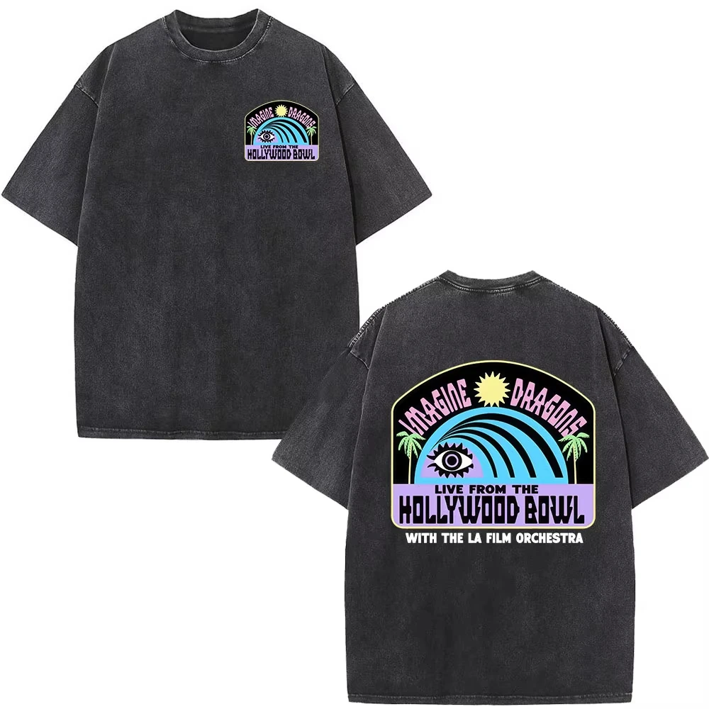 

Rock Band Imagine Dragons Music Album T Shirt Fashion Hip Hop T-shirt Men Women Cotton Comfort Short Sleeve T-shirts Streetwear