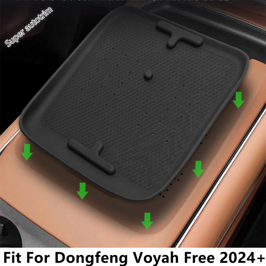 

Car Central Control Wireless Charging Pad Mobile Phone Non-Slip Silica Gel Mat Accessories Interior For Dongfeng Voyah Free 2024