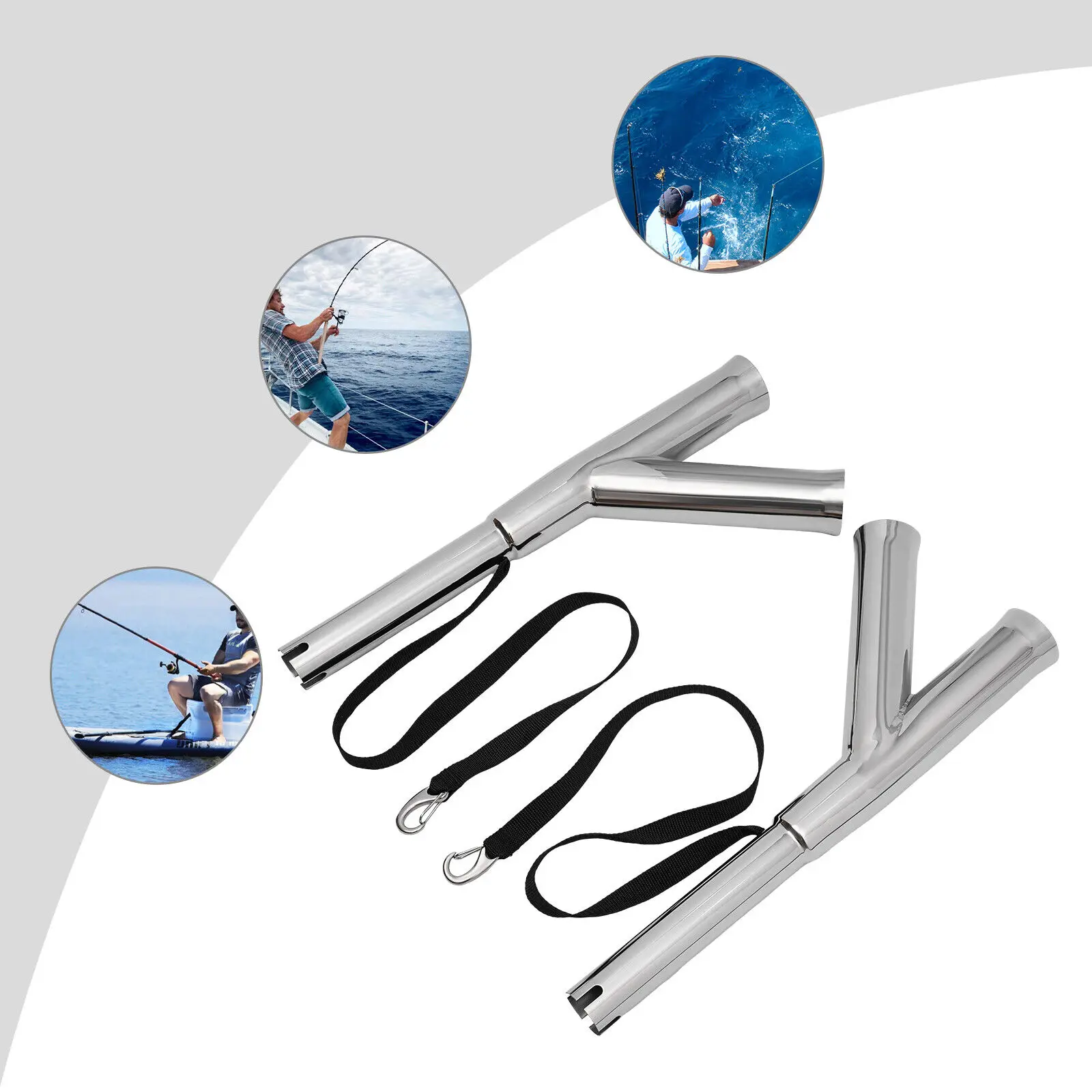 

for Marine Yacht Boat Outrigger Rod Holder Adjustable Fishing Rod Holder