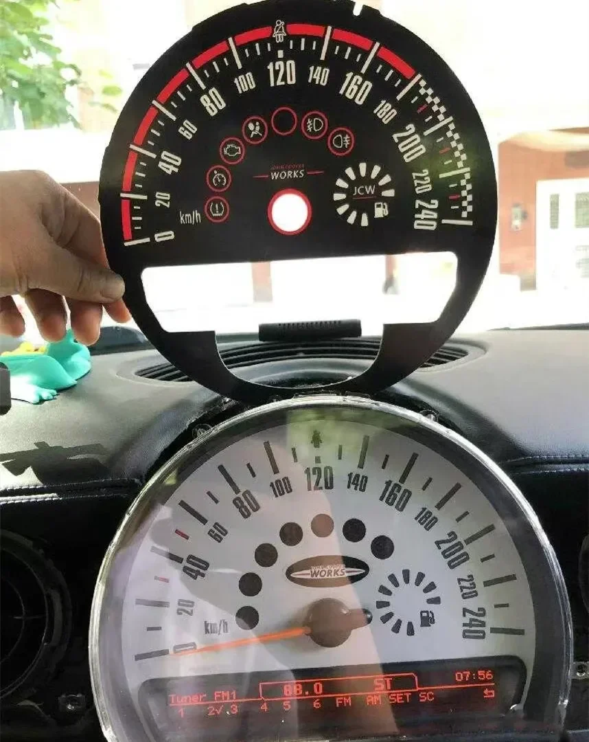 أداة تراكب الطلب لسيارات BMW MINI COOPER R55 R56 R57 R58 R59 R60 R61 سبيدو تاكو مقياس استبدال الوجه