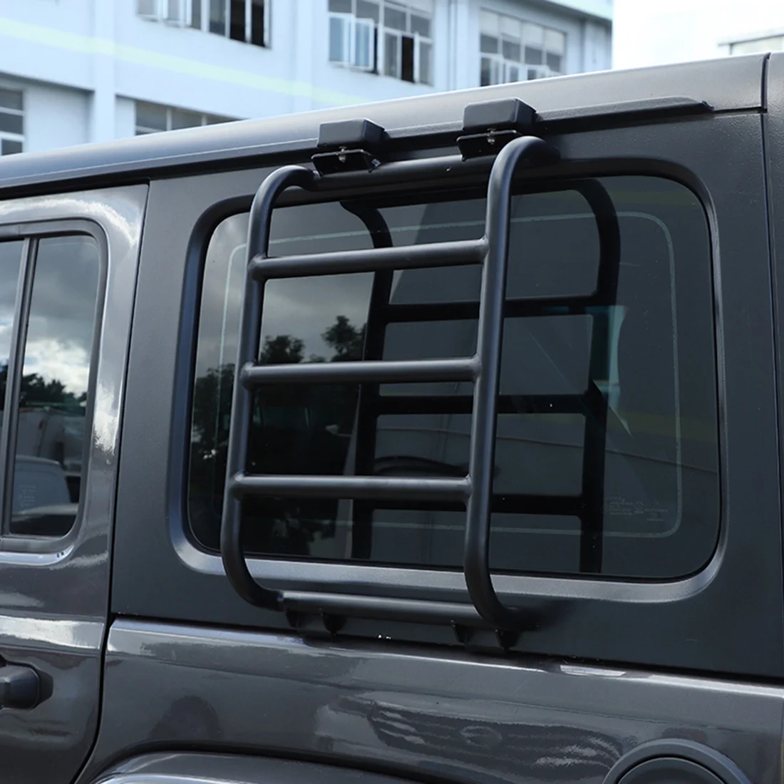 Car Rear Window Extension Climbing Ladder Protective Frame Accessories for Jeep Wrangler JL Gladiator JT