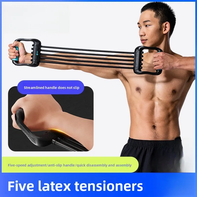 Multifunctional Latex Pull Up Assist Bands, Chest Expander Arm Trainer for Men Women Full Body Workout Fitness Equipment