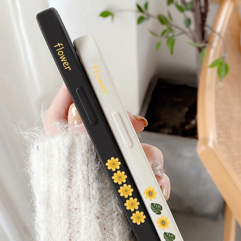 حافظة لهاتف شاومي ريدمي نوت 11T 11S 13 5G 14 Pro Plus 12S 10 Pro 10S 9S 9 غطاء مطبوع عليه زهور من السيليكون غير اللامع