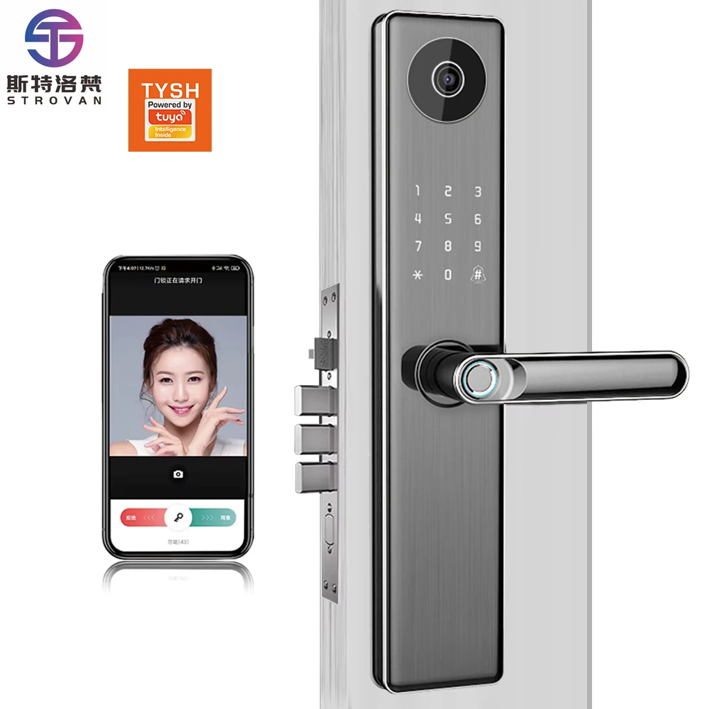 

STLF Wholesale Factory Price Electric Tuya App Smart Digital Door Lock Outdoor With Wifi Fingerprint
