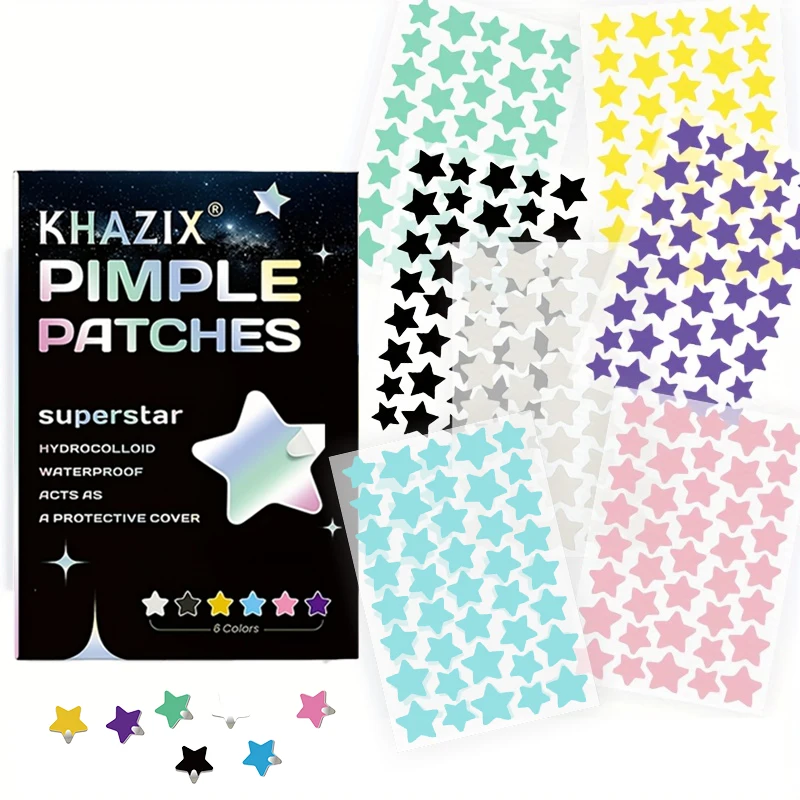

Пластыри Star Pimple для лица Hydrocolloid, 280 пластырей, гидроколлоидные пластыри от прыщей, милые пластыри со звездами и прыщами
