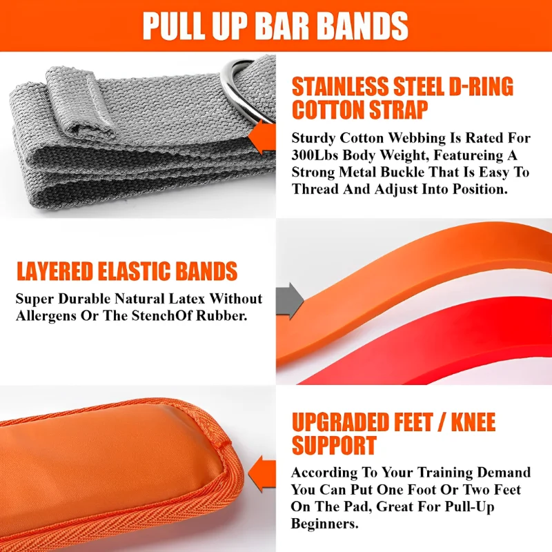 Регулируемый набор эспандеров  – обзор и цена Pull Up Assist Band