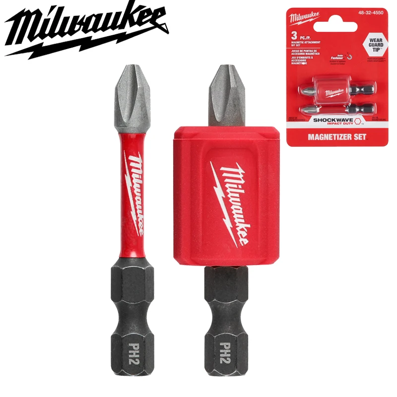 Wiertła magnetyczne Milwaukee PH2 48-32-4550 Zestaw wierteł udarowych o wysokiej twardości, 3-częściowy