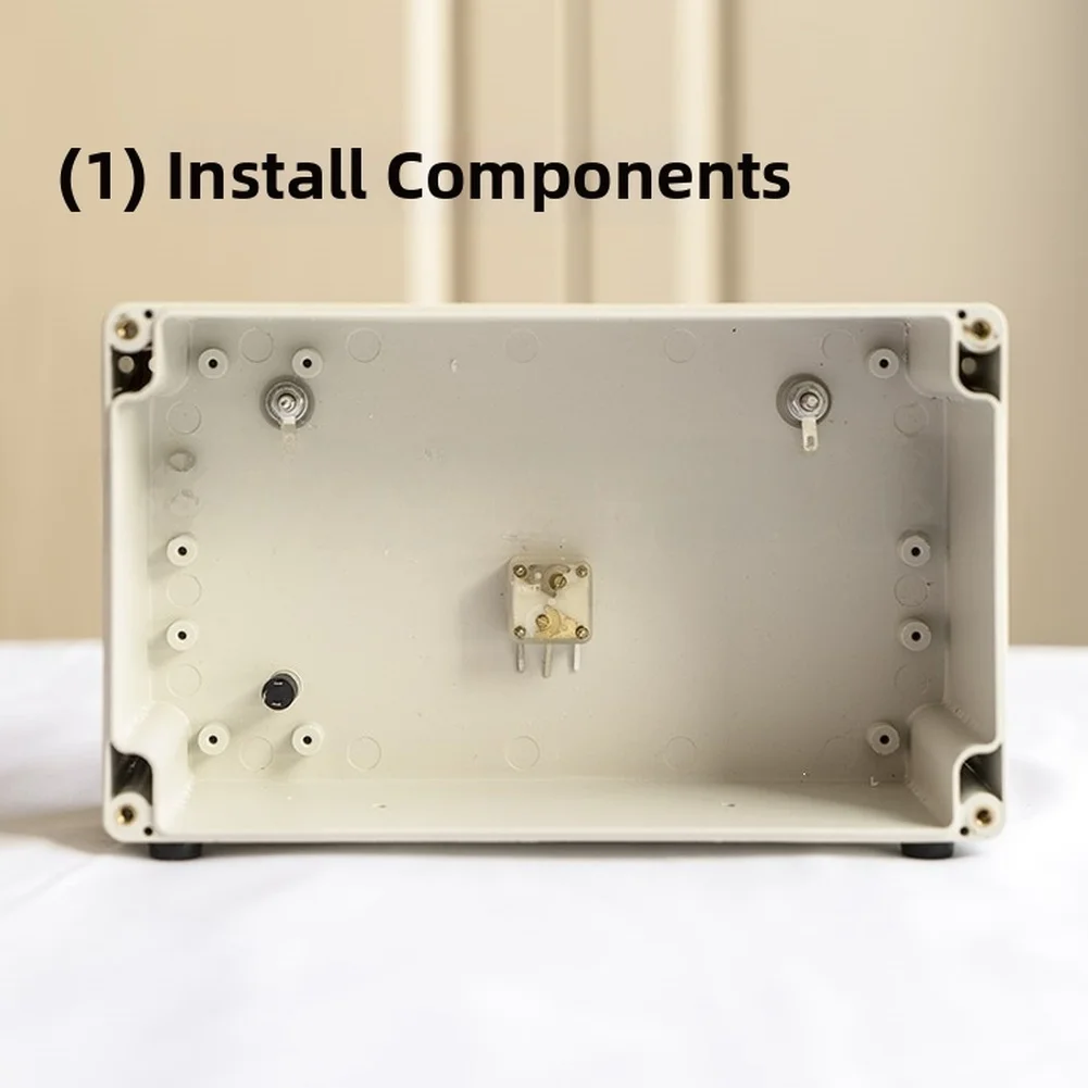 Radio Receiver Learning Kit Includes Magnetic Coil Diode 223p Variable Capacitor 3.5mm Jack and 200mm x 120mm Panel