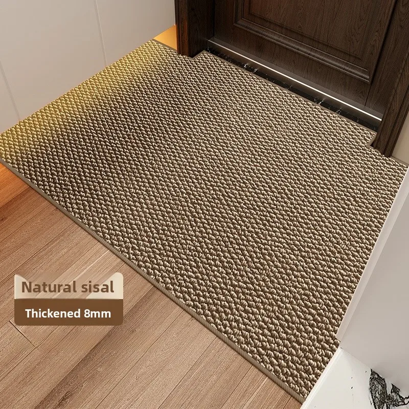 

Настраиваемый придверный коврик из джута для дома и улицы, противоскользящий, пыленепроницаемый, износостойкий