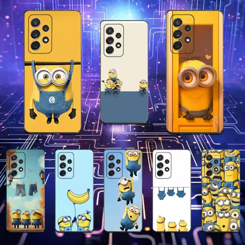 Cartoon M-Minions-s Cute Phone Case For Samsung S25,S24,S23,S22,S21,S20,S10,Ultra,Plus,Lite,FE,Soft Silicone Black Cover