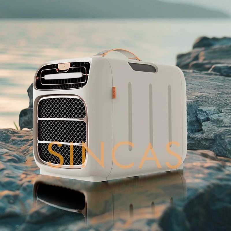 Mini Bluetooth Speaker Portable Air Conditioner All-in-One Cooling Heating Timer Mobile Audio Unit for Car Office Camping Picnic