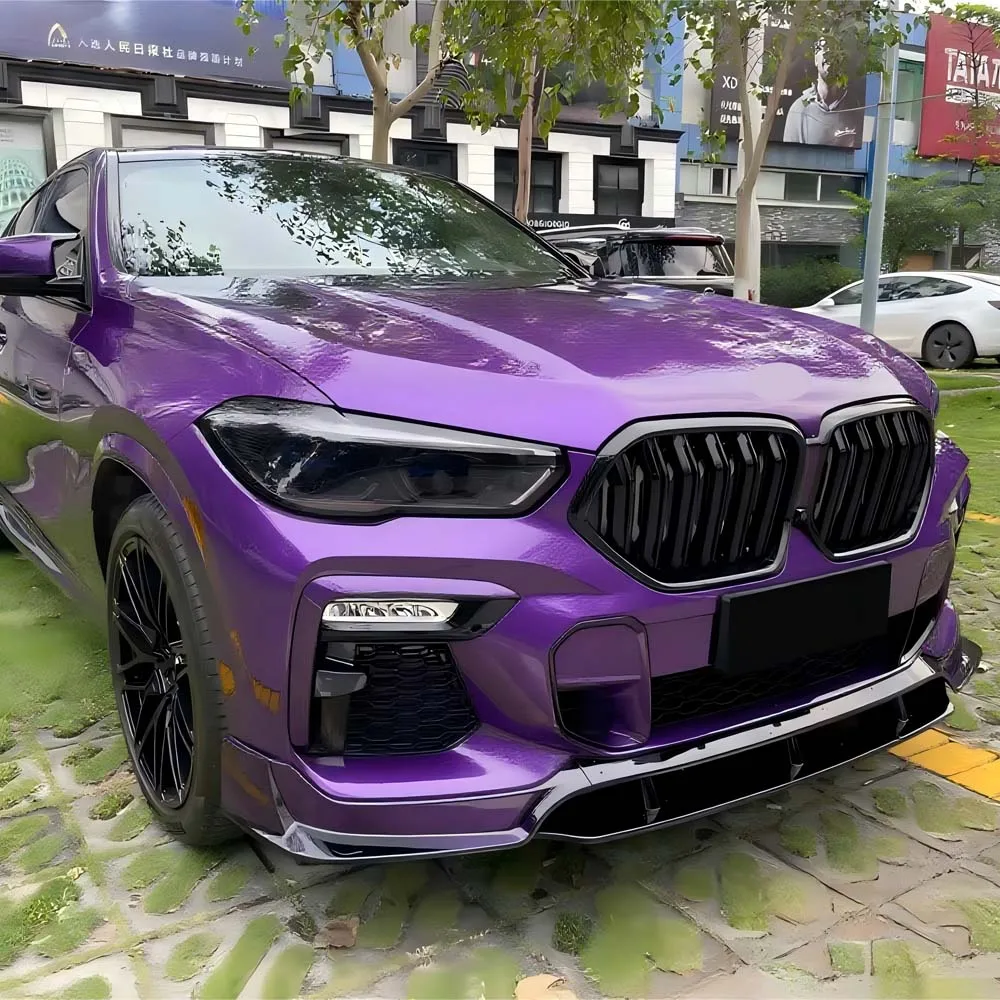 

Front Bumper Grille Grill Single/Double Slat For BMW X6 G06 M50i M50d X6M F96 2019-2023 M Style Front Kidney Gloss Black Tuning