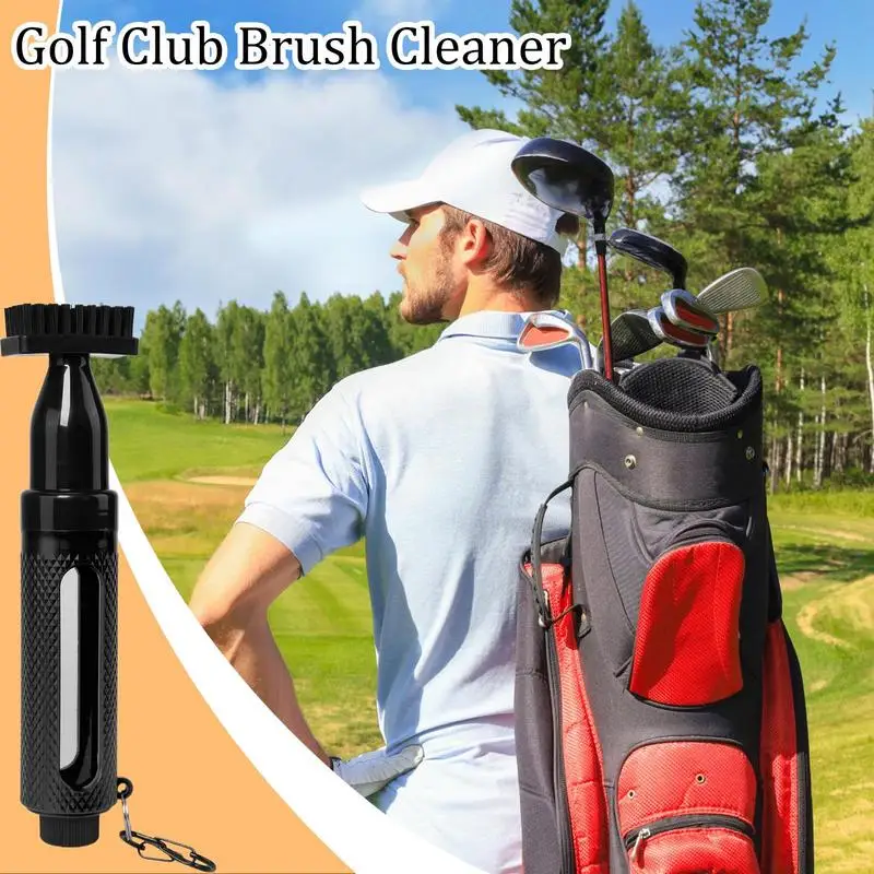 

Golf Club Brush Golf Club Scrub Brush Leak-Proof Design Portable Easy Cleaning Supplies With Retainer Clip For Professionals