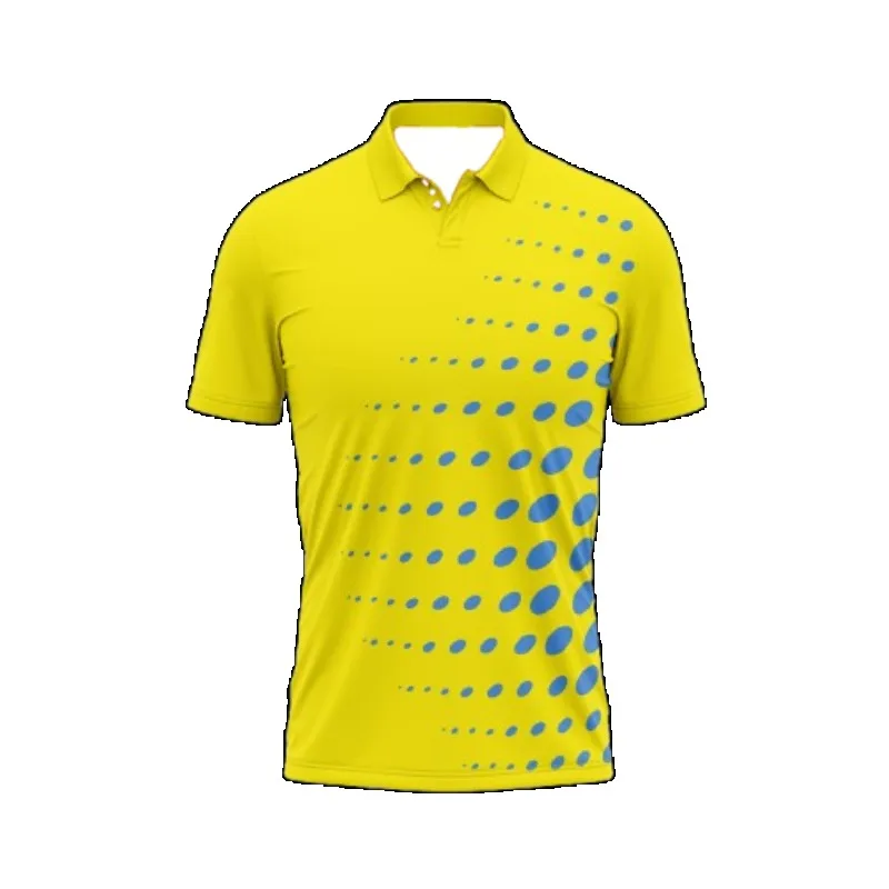 

Summer Men's Cycling 3D Printed Quick Drying T-shirt, Short Sleeved Polo Shirt with Full Printed Pattern, Football Sports Shirt