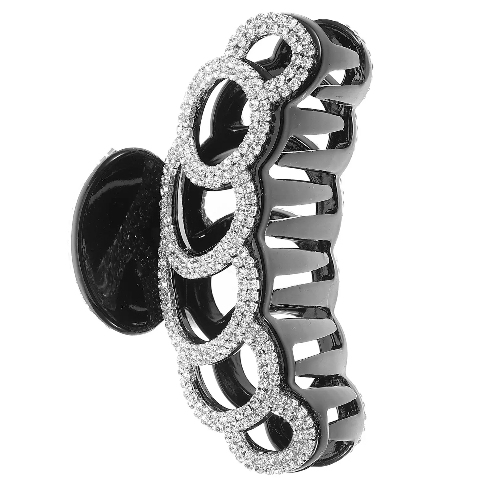 

Large Rhinestone Decorated Hair Claw Clip Resin Jaw Clip for Women Secure Hair Clamp Styling Hairdressing Shower Face