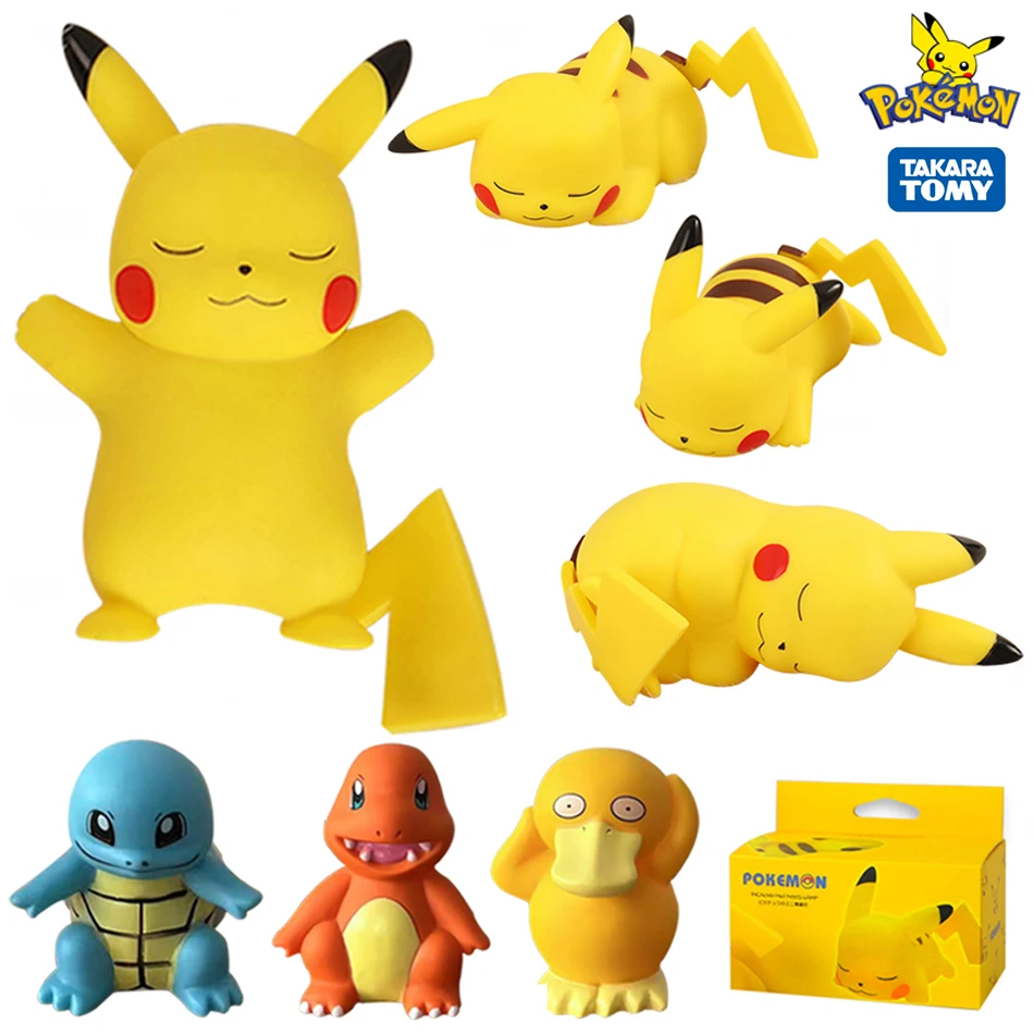 Pokemon Pikachu Night Light Glowing Children Toy Pokemon Pikachu Cute Bedside Lamp Children's Birthday Christmas Present