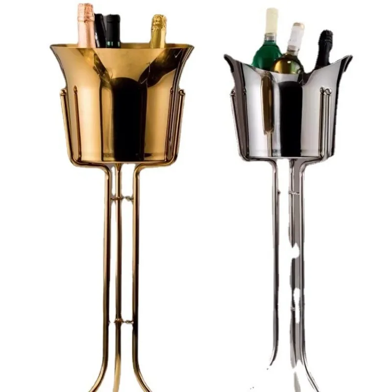 

New European champagne bucket, stainless steel large floor