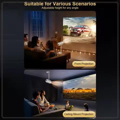 Reliable-Mini 1080P Projector X5 Portable 4K Video Supported Home Theater Video Beamer Support , USB, PC, TV Box UK Plug,