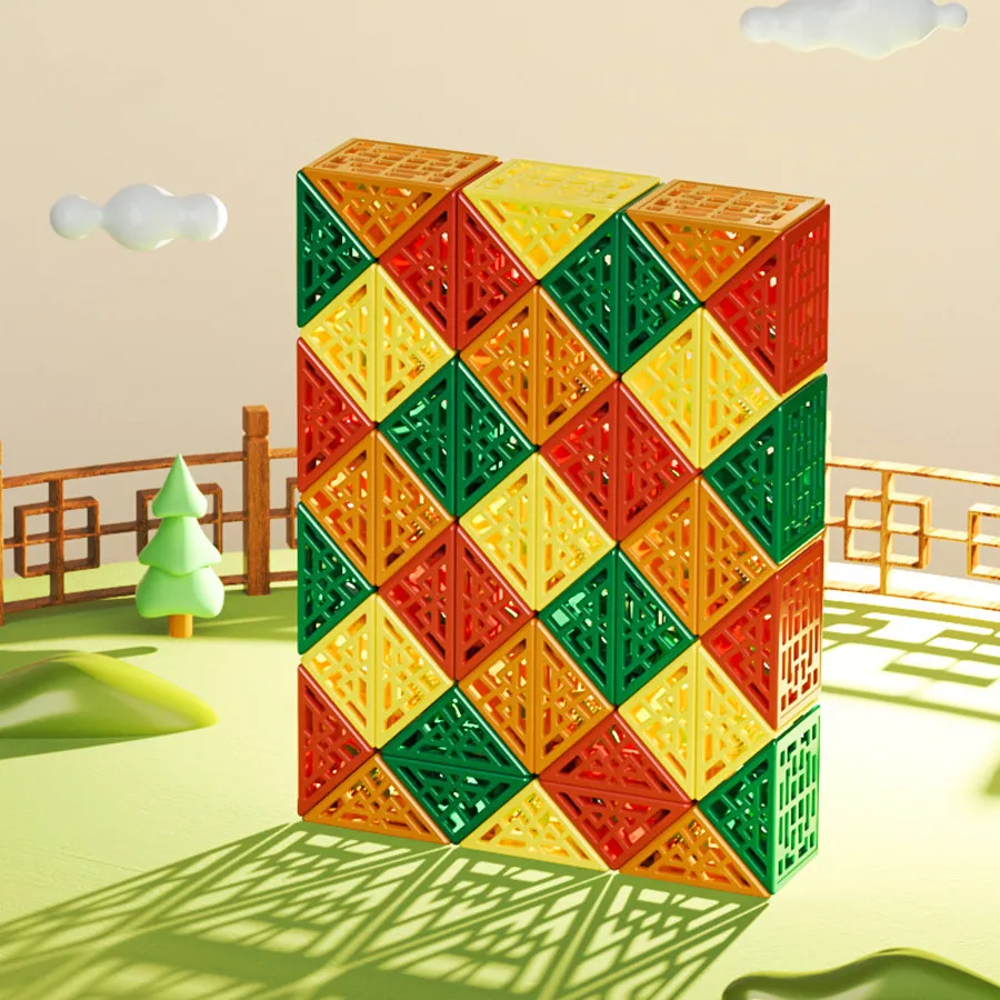 Qiyi hohl magisches Lineal Puzzle 24/36/48/60/72 Abschnitt veränderbare magische Lineal Anti stress pädagogisches Spielzeug Twist Folding Magic Cube