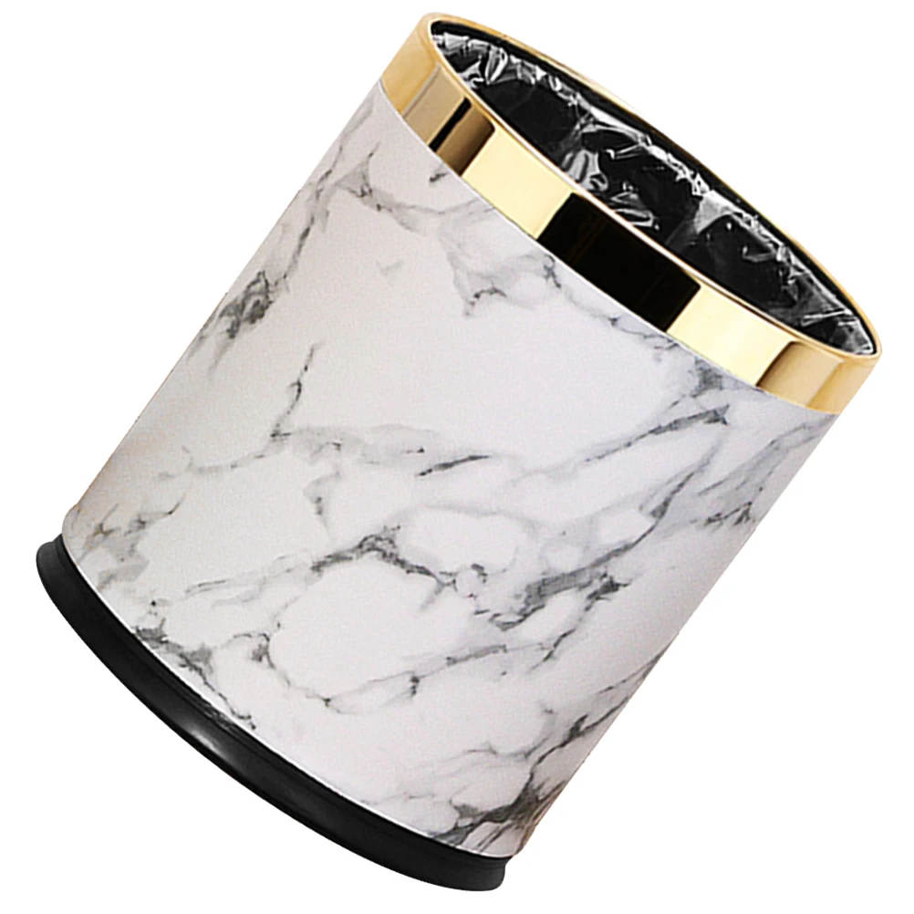 

Plastic Trash Can Dustbin for Bathroom Bedroom Office Thickened Base Non Slip Waste Basket Garbage Can Storage Container Home