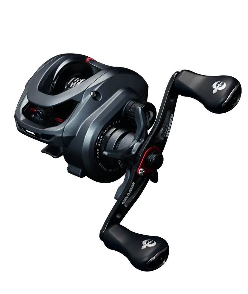 Seasir Commando Power Baitcaster-Rolle, Hochgeschwindigkeits-Übersetzungsverhältnis 7,1:1 Drag 9 kg, neue Generation Drag Clicker, Fresh Saltwater Fishing – Detail 18