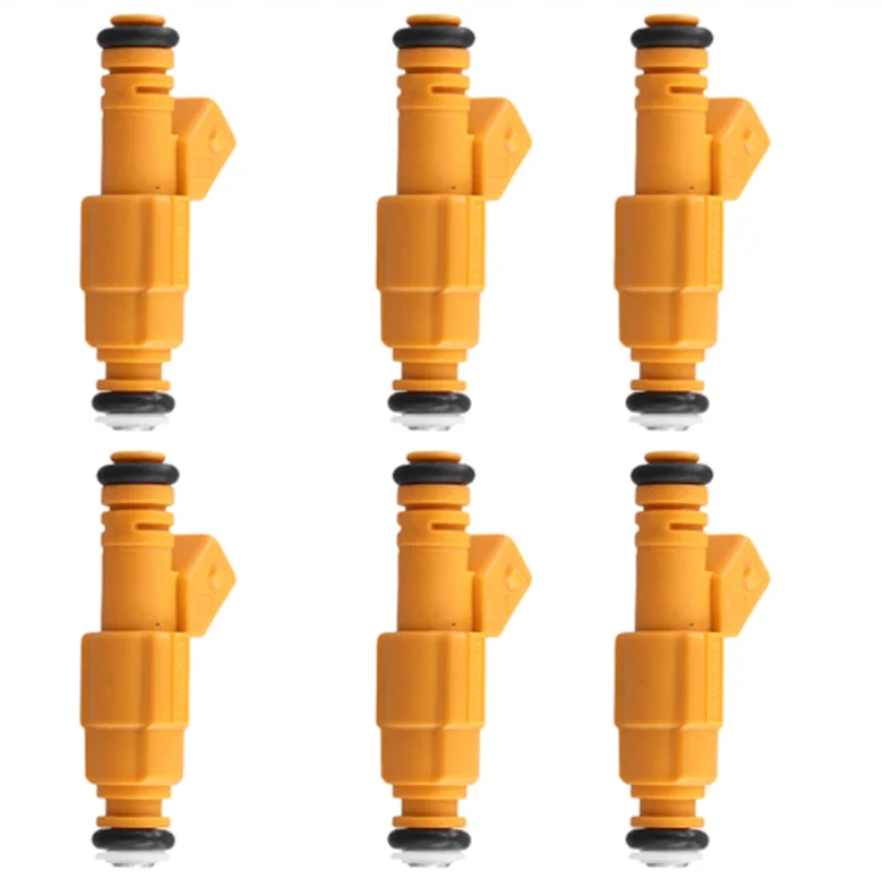 Inyectores de combustible 0280155710 6 uds boquillas de inyector de combustible para JEEP CHEROKEE WRANGLER COMANCHE 1987- 1998