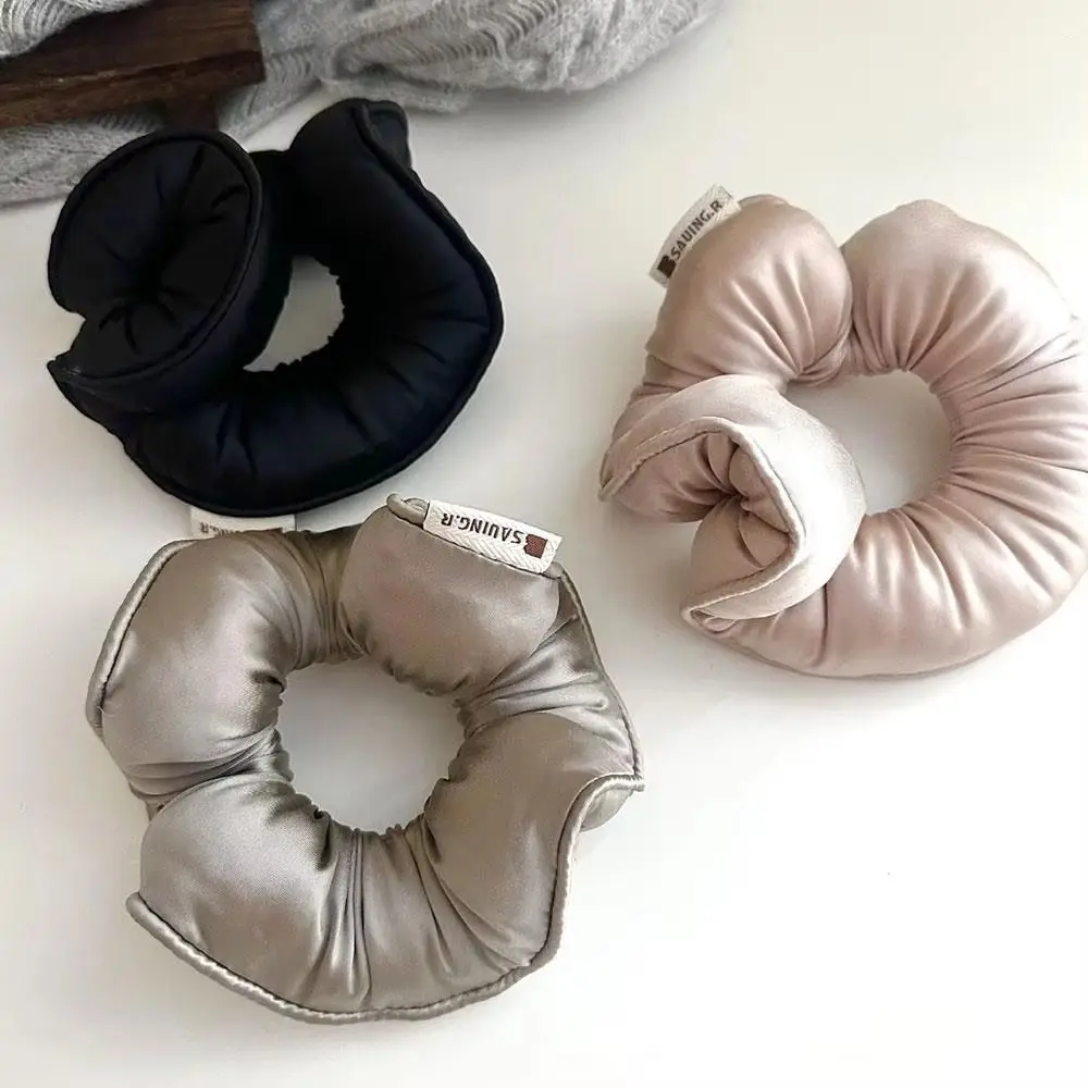 

Эластичная подушка, резинки для волос, губка для сна, мягкая резинка для волос с толстой кишкой, атласные трехмерные резинки для волос, повседневное использование