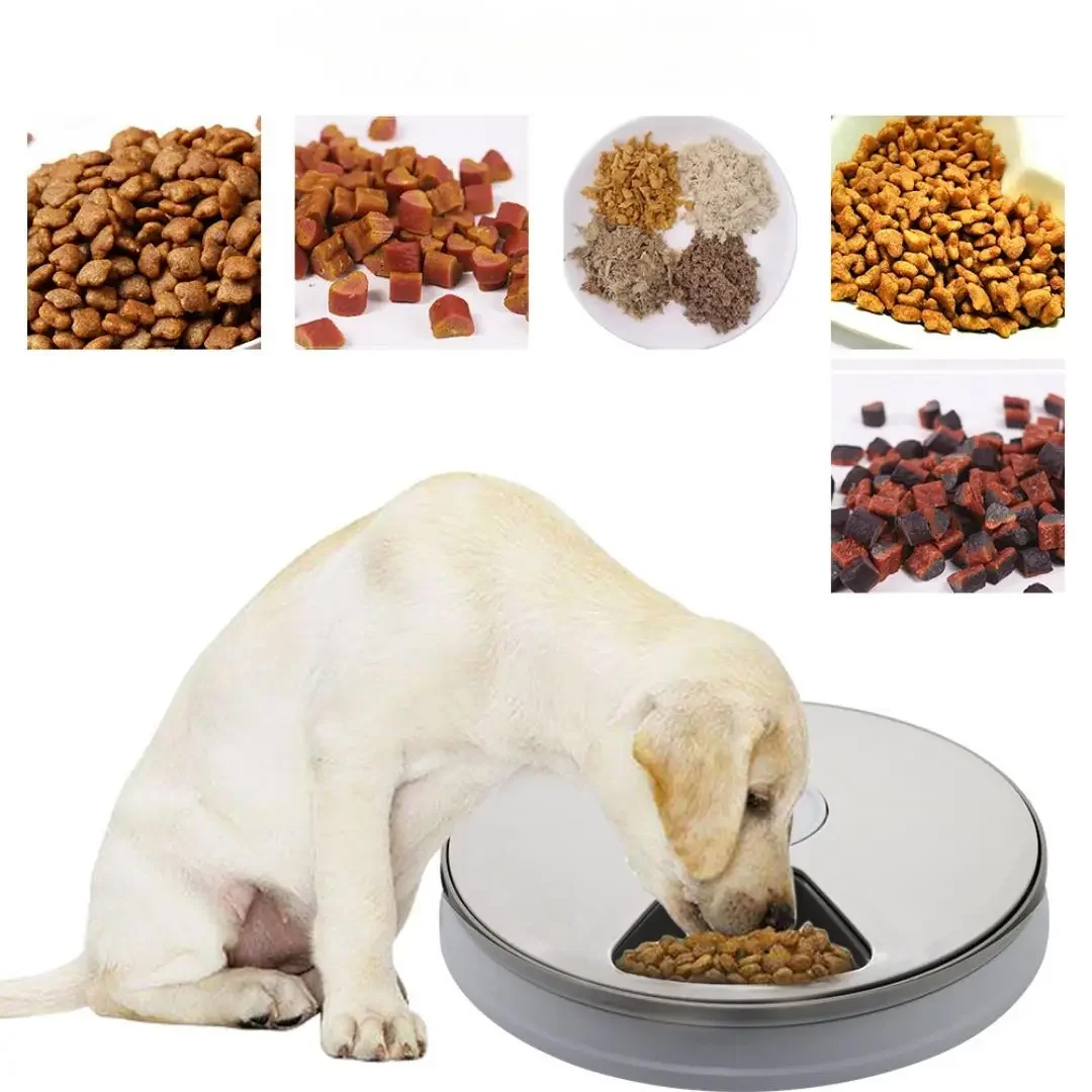 

Automatic Pet Feeder Cat Slow Feeder Wet Food 24 Hour 6 Grids Electric Control Timer Wet Food Automatic Feeder With Music