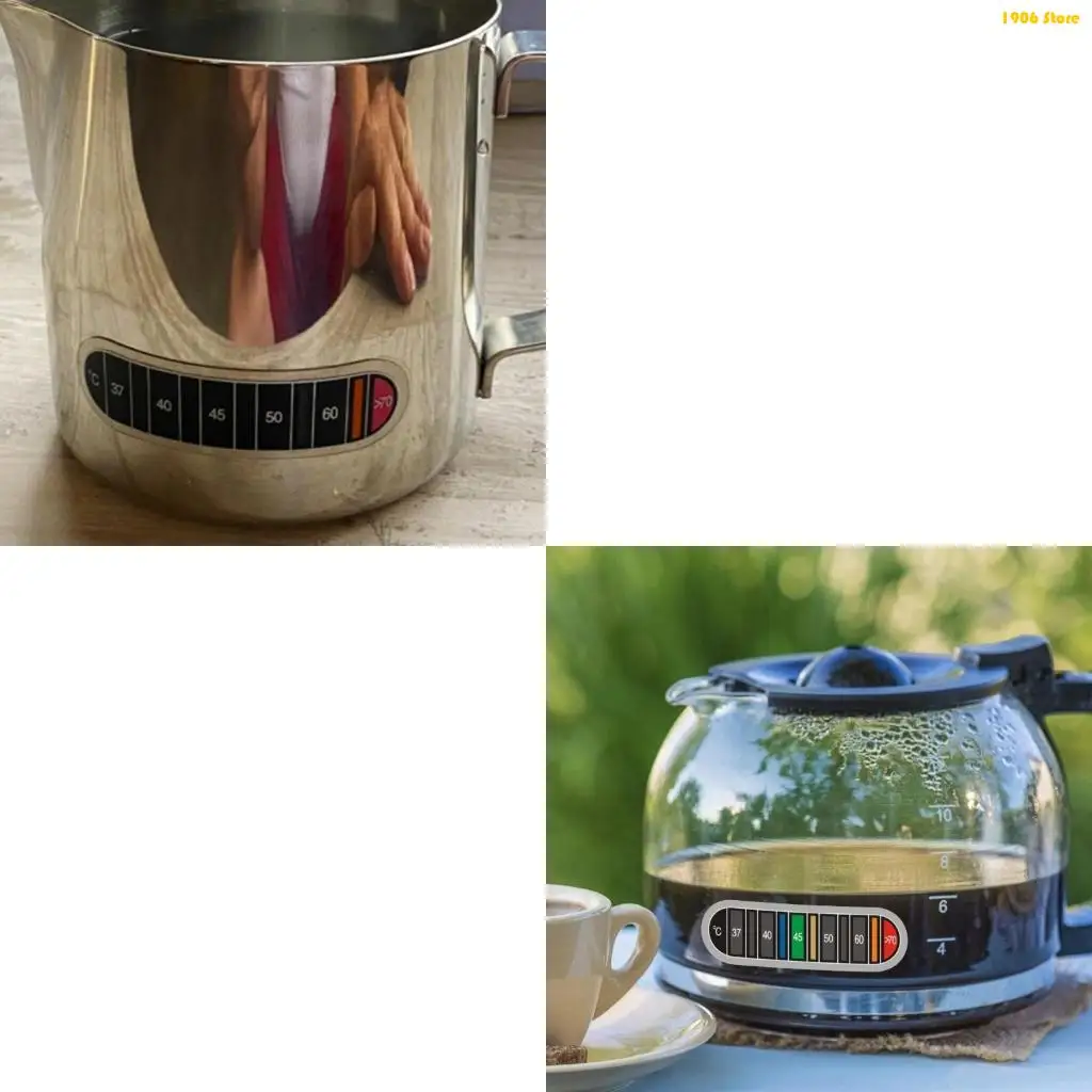 U1JB Thermometers Sticker Adhesive Thermometers Strips for Testing Water Temperature