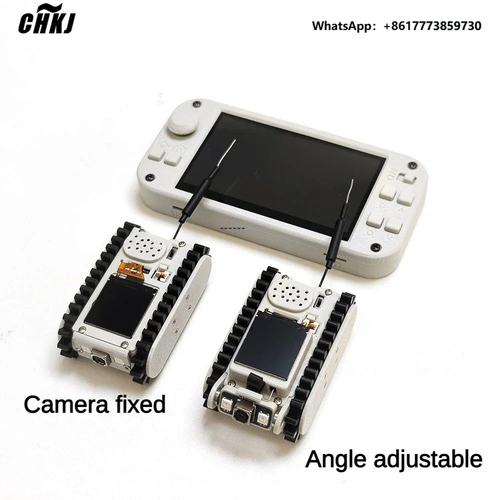 

CHKJ Pipeline Inspection Wireless Video Car Track RC Robot with Camera Maker Teaching Esp32 Scanning Code Networking DIY