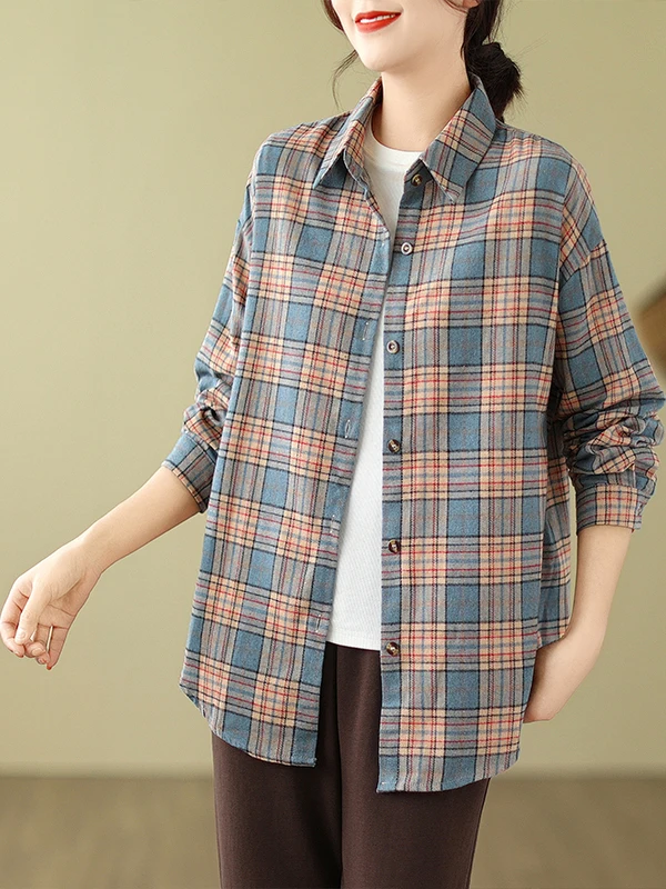 

Корейское японское брендовое женское длинное пальто-све на подкладке в клетку, осень-зима, большой размер или человек, антивозрастное соответствие, все