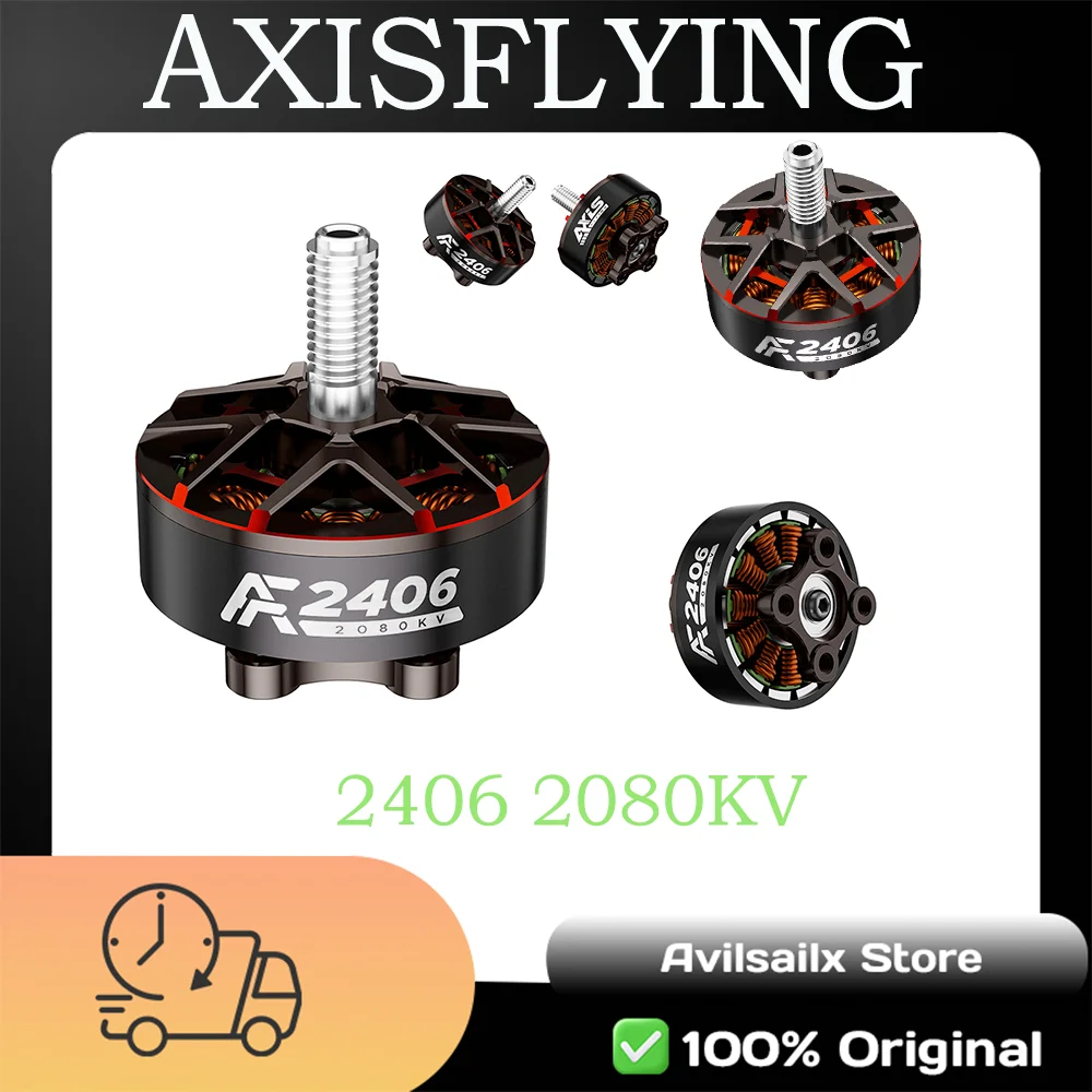 Motore Axisflying 2406 per drone FPV da 5": spinta e controllo in parallele, esperienza di volo freestyle definitiva