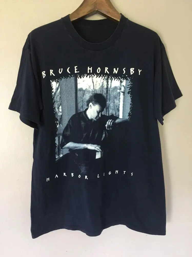 Bruce Hornsby Harbor Lights Heavy Cotton Black All Size Unisex Shirt