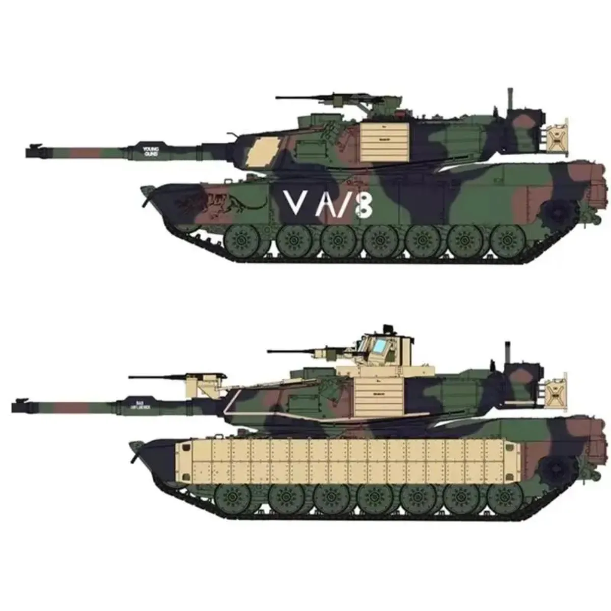 MENG  AIM/U.S.Army M1A1 Abrams TUSK Main Battle Tank TS-032 1/35