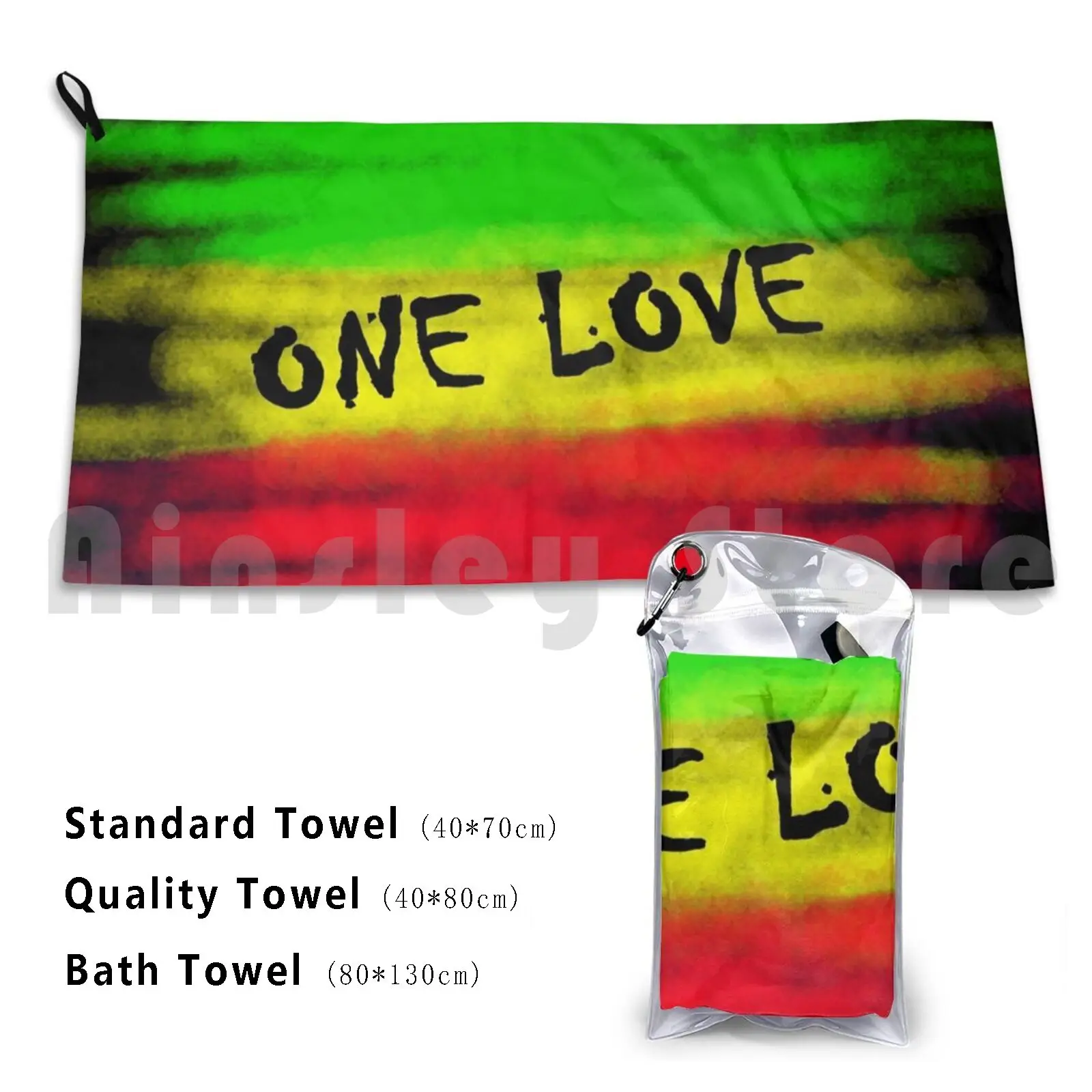 Towel One Love 1620 One Love Peace Love Rasta Phish Hip Hop Regae New Hot Summer Music